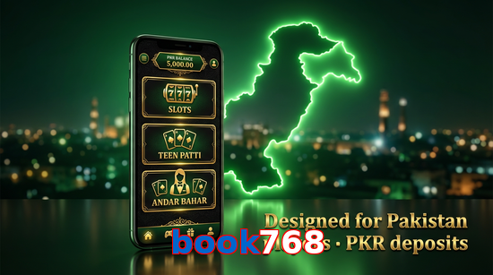 Main screen of Book768 pk page for PK players